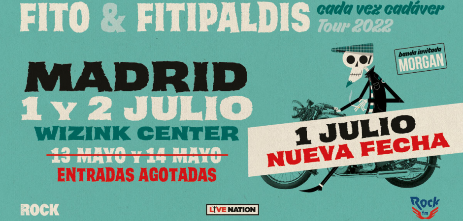 Fito y Fitipaldis- cada vez cadáver Tour 2022 (4). Madrid, WiZink Center