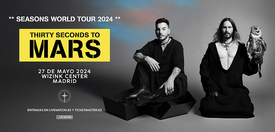 Thirty Seconds To Mars- Seasons World Tour 2024. Madrid, WiZink Center
