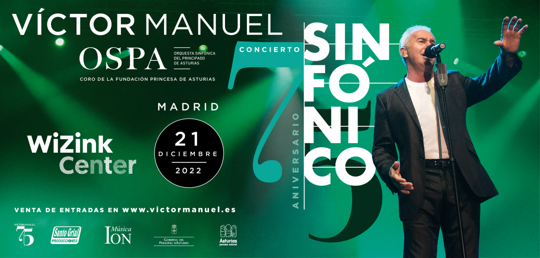 Víctor Manuel revivirá su mítico concierto sinfónico del 99