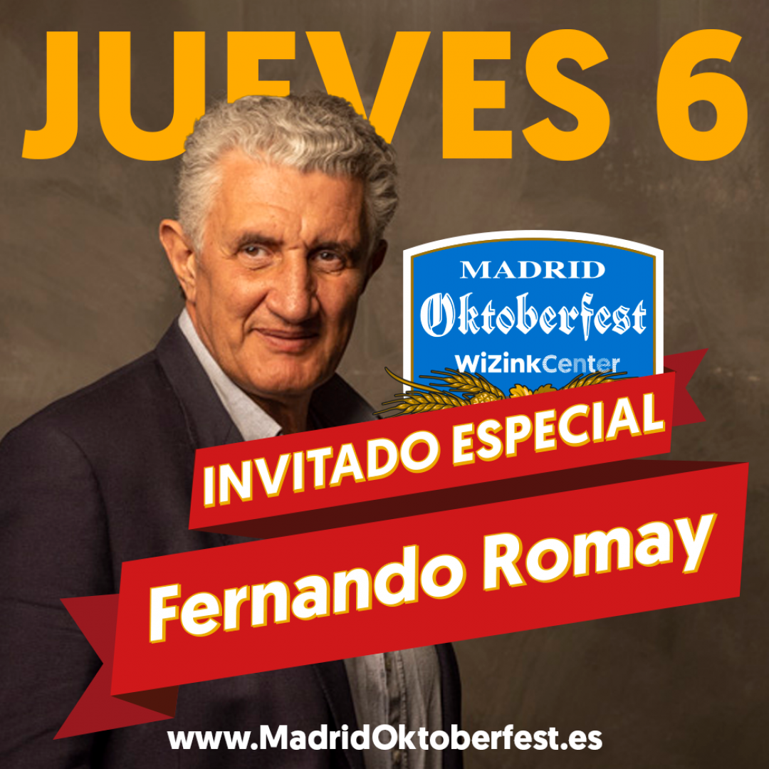 Fernando Romay inaugurará la 7ªedición de Madrid Oktoberfest