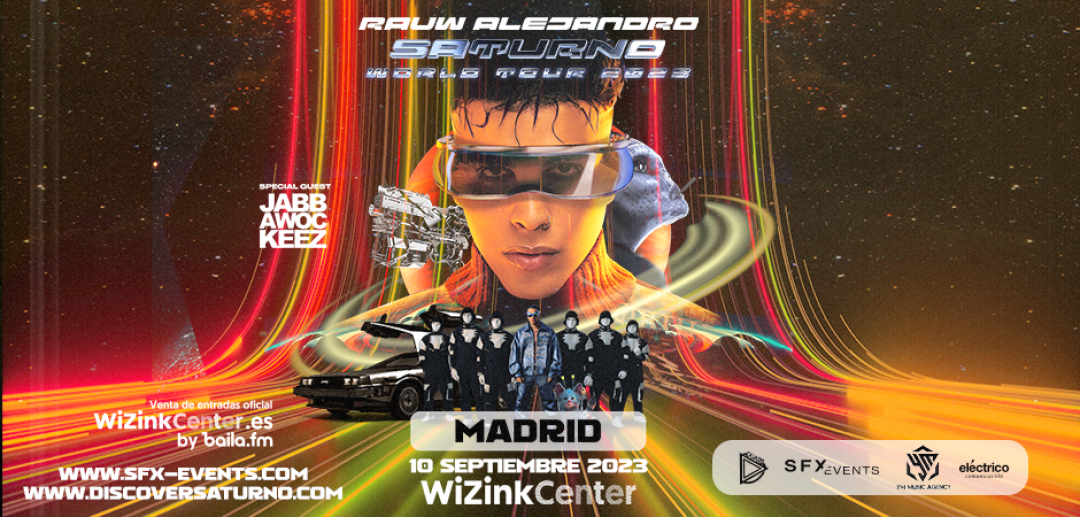 Rauw Alejandro actuará en el WiZink Center el 10 de septiembre