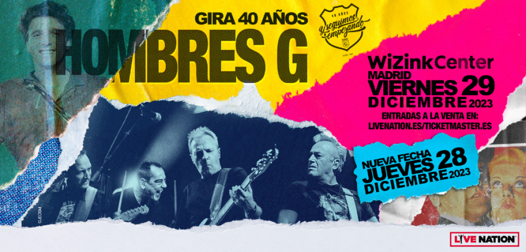 Hombres G anuncia un segundo concierto en el WiZink Center de Madrid