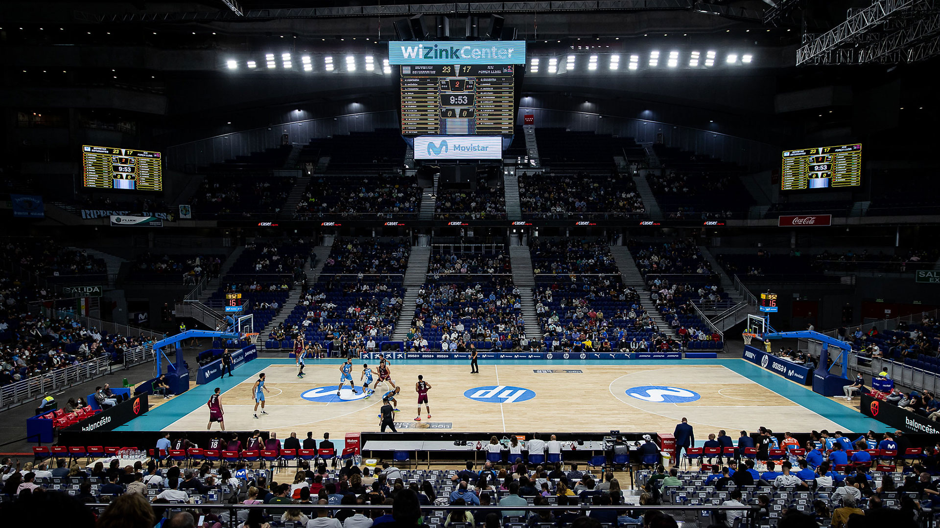 Nuevo récord del WiZink Center: tres partidos de baloncesto el mismo día