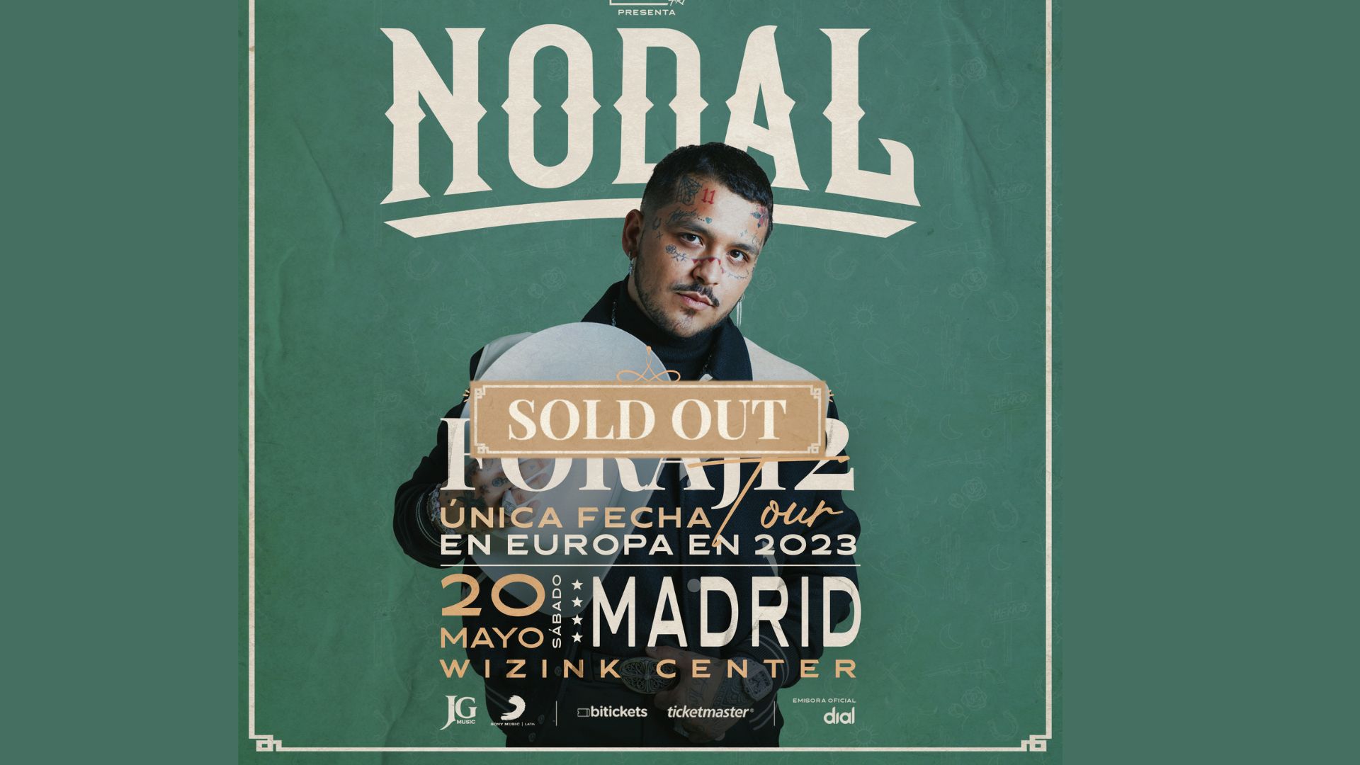 Christian Nodal anuncia el sold out de su concierto en el WiZink Center