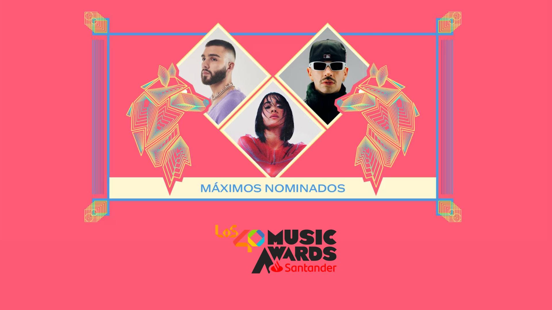 Todos los nominados de Los40 Music Awards Santander 2023