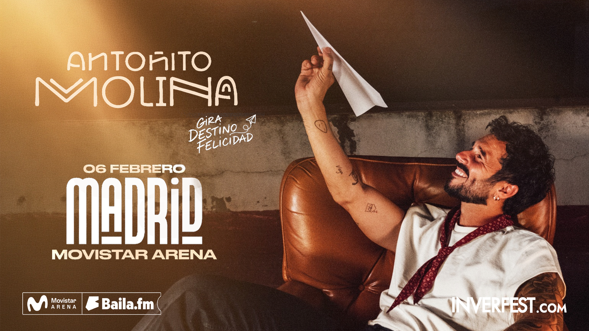 Antoñito Molina regresará al Movistar Arena con su “Gira Destino Felicidad”