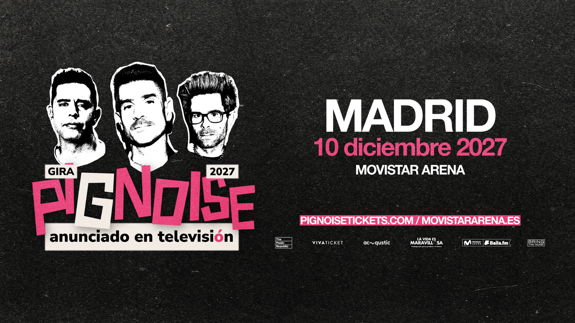 Pignoise anuncia su regreso al Movistar Arena de Madrid