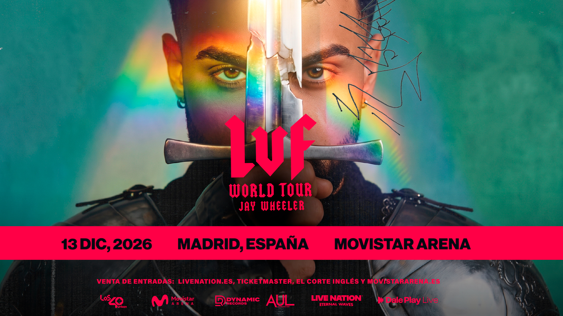 Jay Wheeler anuncia su regreso al Movistar Arena con LVF World Tour