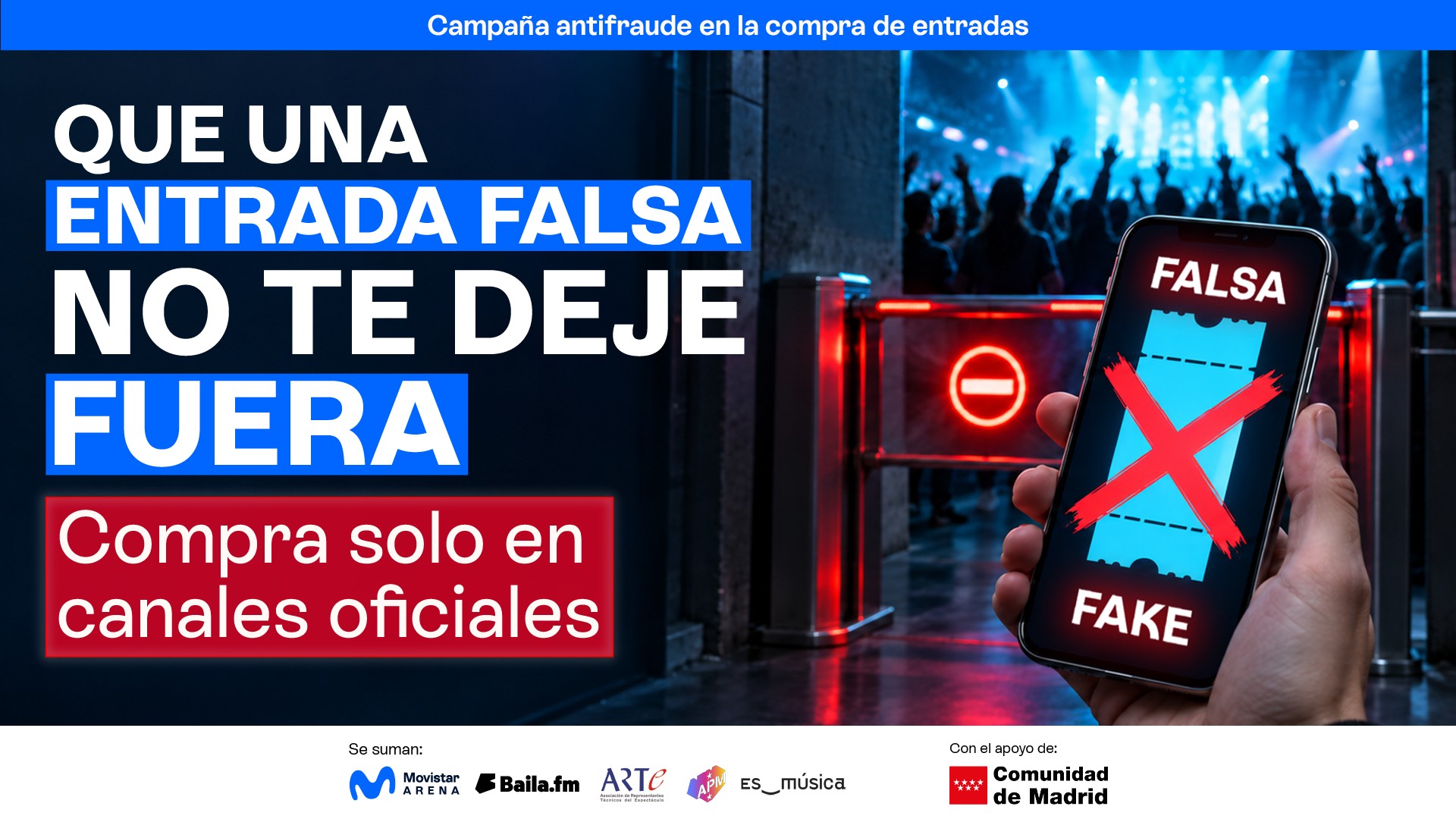 La industria de la música en directo se une contra la venta fraudulenta de entradas