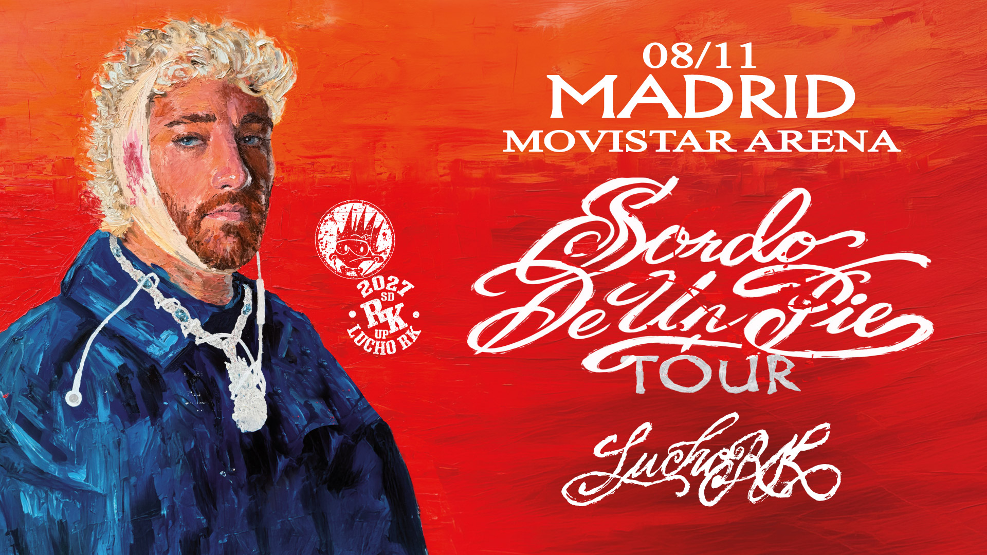Lucho RK llevará su “Sordo de un pie Tour” al Movistar Arena de Madrid en 2027